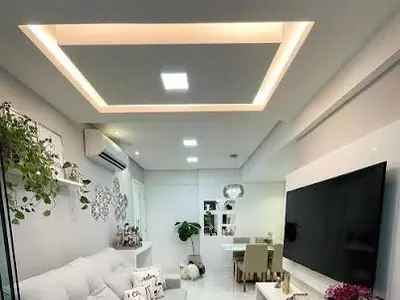 Projeto de sanca de gesso iluminada executado pela Gesso Potência